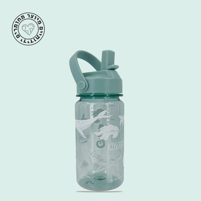 ⁦בקבוק שתיה טריטן 520 מ"ל עם קש SAVE THE SEA⁩ – תמונה ⁦2⁩