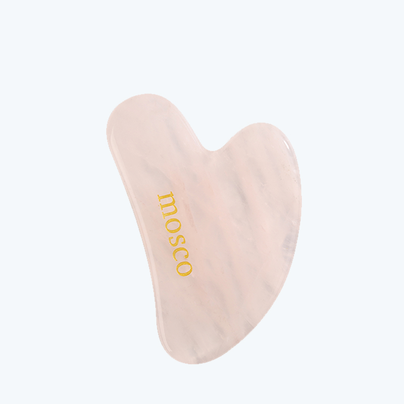 אבן גאושה לעיסוי עור הפנים - רוז קוורץ